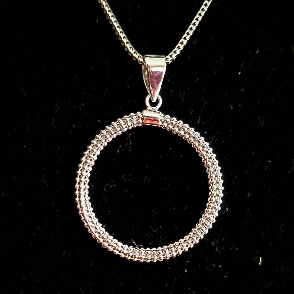 Sterling Pendant On 20" Snake Chain